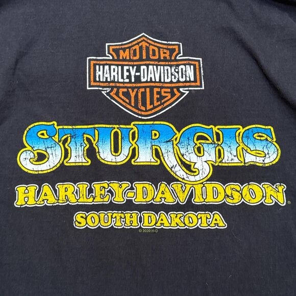 Harley Davidson Black Hills Sturgis 80th biker t-shirt graphic tee - Picture 5 of 5